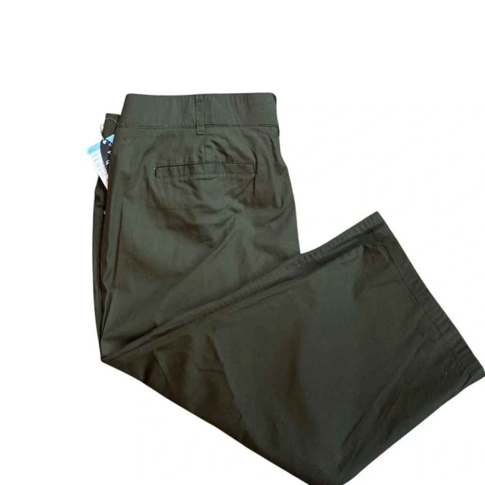 Laura Scott‎ Rifle Green Ankle Cropped Pants